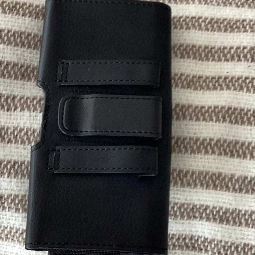 Black Leather Phone Holster